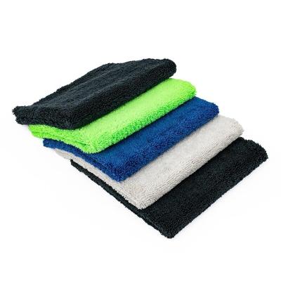 China 70% Polyester / 30% Polyester Polyamide Premium Double Pile Edgeless Microfiber Auto Detailing Towel for sale