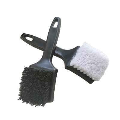 China Stiff Nylon PP Bristle Car Tire Cleaning Brush for sale