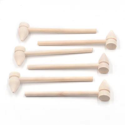 China Europe Small Wooden Hammer For Chocolate Egg Mold Mini Mallets Wooden Crackers Includes Breakable Chocolate Recipe Package Egg Hammer for sale