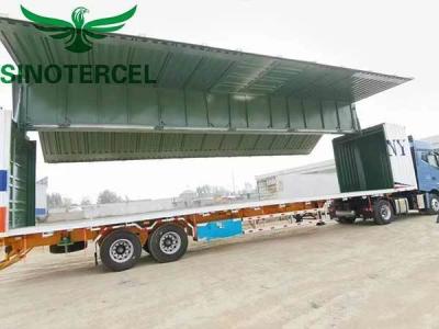 China 21T - 30T Wingspan Semi Trailer 2 Axles Semi Van Trailer for sale