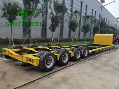 China 60 ton modulaire halve aanhangwagen hydraulische halve transport aanhangwagen Te koop