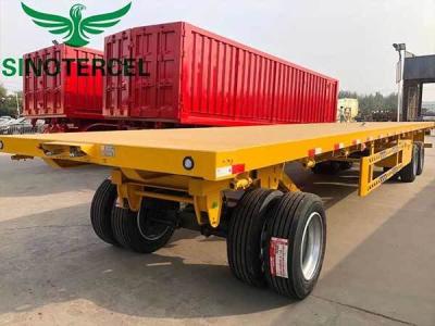 Cina 315 80R22.5 Full Trailer 13T/16T Assi Flatbed Equipment Trailer in vendita