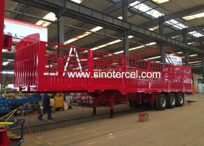 China 3 Axles Semi Truck And Trailer 50T Semi Trailer Transport for sale