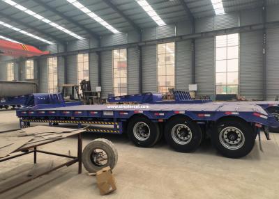 China 3 Axles Low Bed Semi Trailer Hydraulic Type Ladder for sale