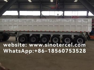 China Steel Transportation Semi Tipper Truck Six Axle Semi Tipper Trailer for sale