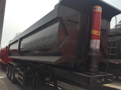 China 3 Axle Hydraulic Dump Tipper Semi Trailer Time Saving Convenient for sale