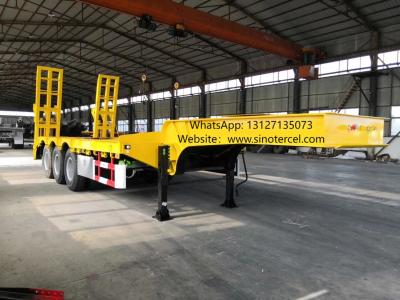 China Master Of Heavy Load Transportation Indispensable 3 Axle Low Bed Semi Trailer For Trucks And Construction Machinery for sale