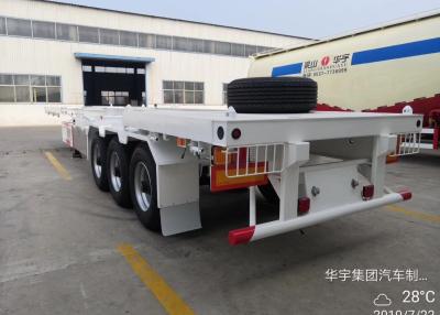 China 3 Axles Flat Bed Semi Trailer With Anti Rust Chassis Surface for sale