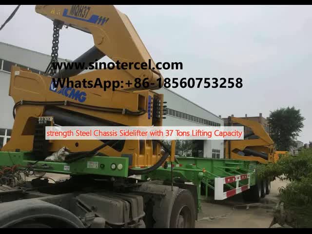 strength Steel Chassis Sidelifter with 37 Tons Lifting Capacity