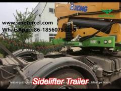 strength steel chassis sidelifter with 37 tons lifting capacity