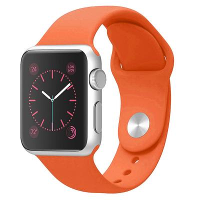 China Fanshion 32 Colors Silicone Band 38mm 40mm 42mm Sport Smart Series 44mm 5/4/3/2/1 Watchband For Apple Watch for sale