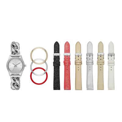 China Christmas Gift Reloj Bezel and Lady's Non-Specific Interchangeable Watch Strap Set for sale