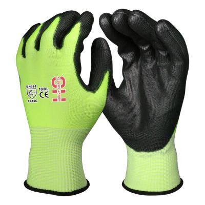 China Protection Cut Shape Reinforce HPPE Knitted Hand Protection Safety Gloves Cut Resistant Gloves for sale