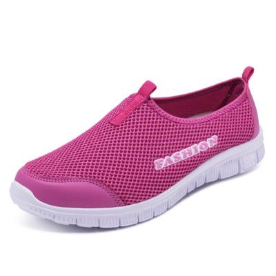 China Cute Solid Color Breathable Casual Girl Shoes Women Flats Mesh Breathable Shoes for sale