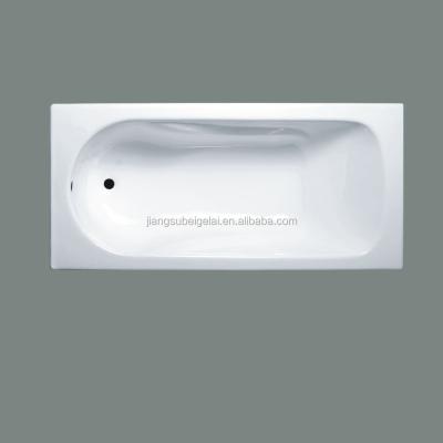 China Decoration Large 1700 Mm Cast Porcelain Bath And Shower Rectangle Tub w/wo Handle for sale