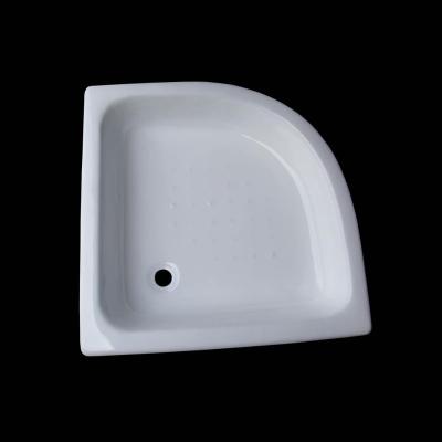 China Easy Clean Cast Iron Square Anti Slip Enameled Shower Tray For Traditional Bathroom At Cheap Price for sale