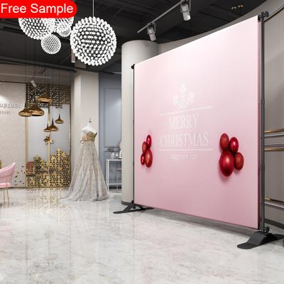 China Portable 8ft Variable Adjustable Trade Show Display Stand Backdrop Frame Tension Cloth For Event Advertising Exhibition Booth 2020121801 for sale