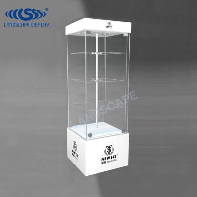 China Customized Acrylic Rolling Sunglasses Display Case/Display Case For Portfolio Display Showcase/Portfolio Floor AFD105 for sale