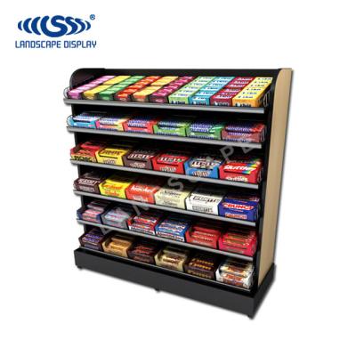 China Metal Metal 6 Layers Display Stand Candy Candy Foods For Supermarket for sale