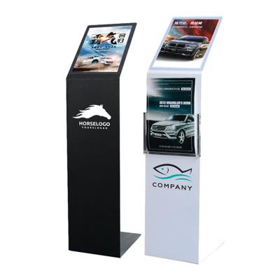 China Hot sale luxury display rack for car show/metal display for car a4 showroom/floor metal display stand for brochure MFD125 for sale