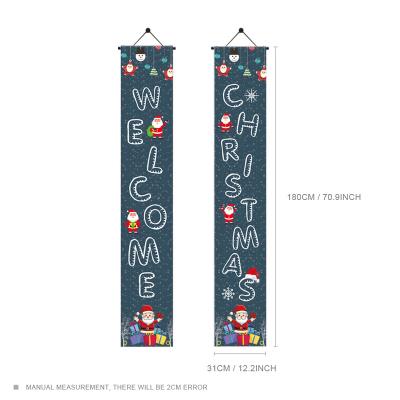 China Healthcare Institute RTS New Year Decorations Winter Festival Happy Banners Decor Merry Christmas Series Indoor Outdoor Home Door Couplet for sale