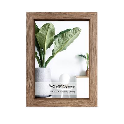 China Hot Sale Decorative Home Decor Simple MDF Wooden Picture 5x7 Frame For Wall And Table Top for sale