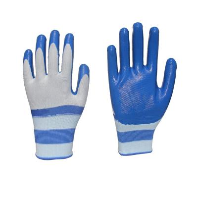 China Industrial Best Price Smooth Nitrile Coated Mens Working Safety Construction Industrial Gloves for sale