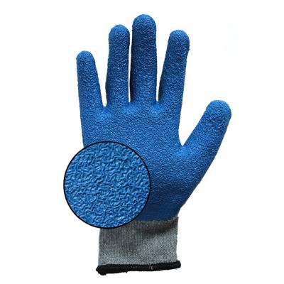 China Industrial Non Slip Heavy Duty Latex Coated Gloves Dipping Wrinkle Occupational Safety Hand Gloves for sale