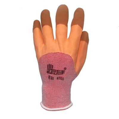 China Wholesale Construction Latex Gloves Construction Safety Work Grip Nylon Liner Gloves for sale