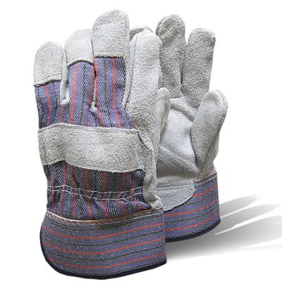 China General Purpose Wear Resistant High Temperature Resistant Short Work Insurance Cowhide Welding Welding Gloves for sale