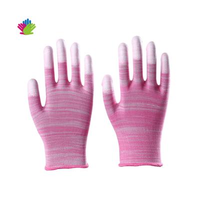 China Industrial Knitted PU Coated Cleanroom Palm Fitted ESD Safety Gloves for sale