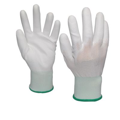 China Best price industrial polyurethane palm fit coat esd coating pu coated gloves for sale