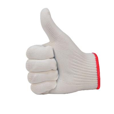 China Industrial Cheapest Factory Top High Quality Nylon Cotton Knitted Protective Construction Gloves for sale