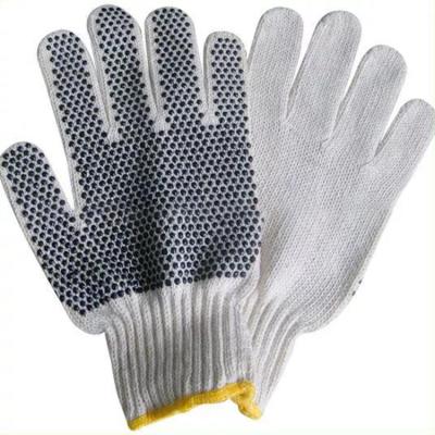 China Industrial PVC Low Price Knitted Vegetable Garden Dotted Gloves for sale