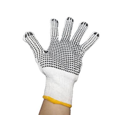 China Industrial Wholesale Custom Work Safety Garden Protection Hand PVC Rubber Coated Dotted Gloves for sale