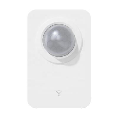 China 128Â ° Detect Angle Home Security Wireless Tuya APP Control PIR Infrared Sensor Motion Detector for sale