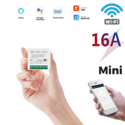 China Smart Wifi DIY Switch Smart Home Automation Works with Alexa Google Home Switch Module 16A Mini Smart Wifi DIY for sale