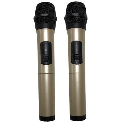 China Jlt-k12 Portable Wireless Handheld Microphone High Quality Digital Noise Canceling Radio UHF Dual Microphone For Ktv Singing for sale