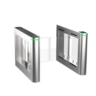 China Built-in RFID Access Control Mid-Rise Security Siren Gym Turnstile Automatic Swing Speed ​​Gate Barrier for sale