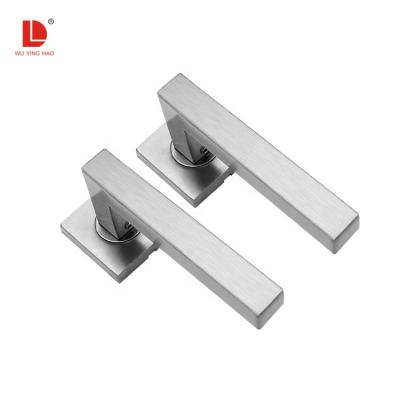 China WUYINGHAO Modern Hot Sale Lever Handle Square Stainless Steel Door Handle Lock 201 for sale