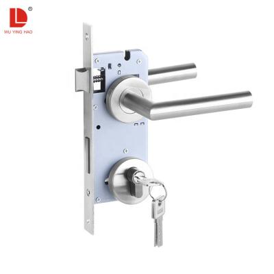 China WUYINGHAO 201/304 Modern Touring Tube Stainless Steel Door Handle Hot Lever Lock for sale