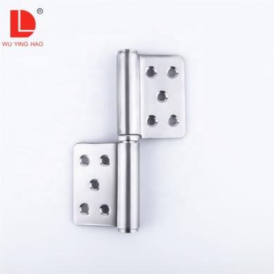 China WUYINGHAO Modern Metal Stainless Steel Flag Detachable Door Hinge With Flat Head for sale