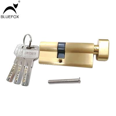 China Link Device BLUE STAIN Door Lock Cylinder Internal And External Key Cylinder Parts Double Cylinders Zinc Alloy Cylinder for sale