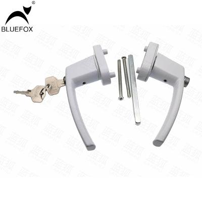 China Modern Aluminum Casement Plastic Steel Sash Lock Projected Upvc Door And Window Handles for sale