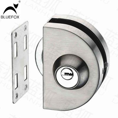 China Easy Installation / Safe BLUE FOX Round Lock Stainless Steel Glass Accessory Single Glass Flange Accessories for sale