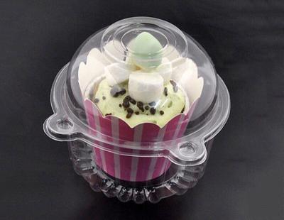 China Wholesale Recyclable Custom Design Cupcake Box And Blister Plastic Foam Cake Box for sale