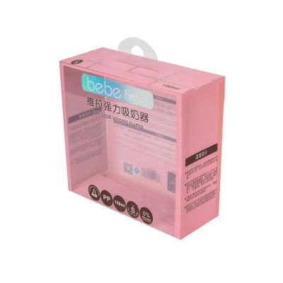 China Recyclable Clear Plastic Folding Breast Pump Packaging Boxes for sale