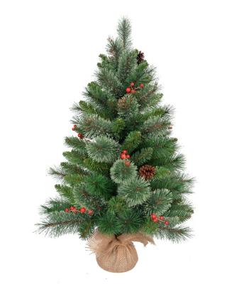 China Eco-Friendly Latest Price Realistic Small Decorative Christmas Tree With Classy Tree Pot for sale