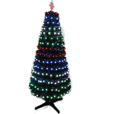 China 360 Degree Rotation Base 180CM Colorful Led Decoration Fiber Optic Christmas Tree Rotating Stand for sale