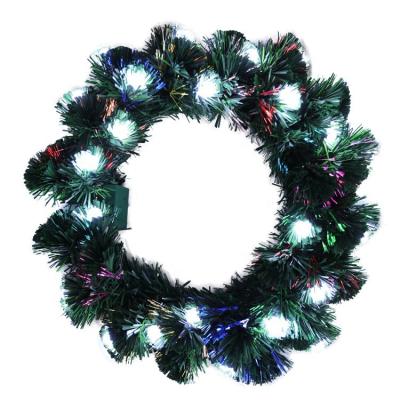 China Prelit Artificia PVC Fiber Optic Christmas Garlands and Garlands with Balls Decoration for sale